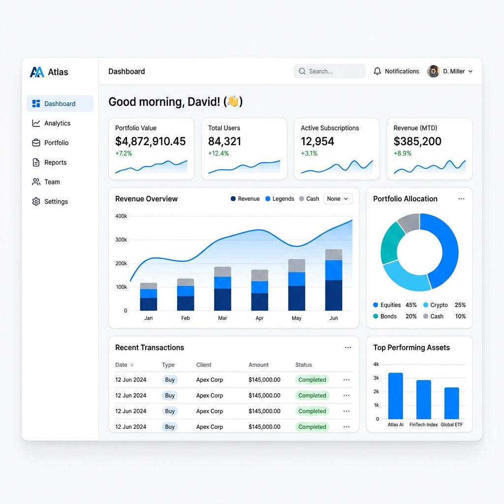 Runait Dashboard Interface